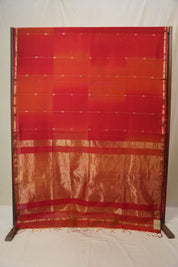 Red Maheshwari Saree - SRRMS1149