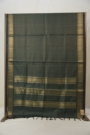 Green Raw Silk Saree - SRGRSS932