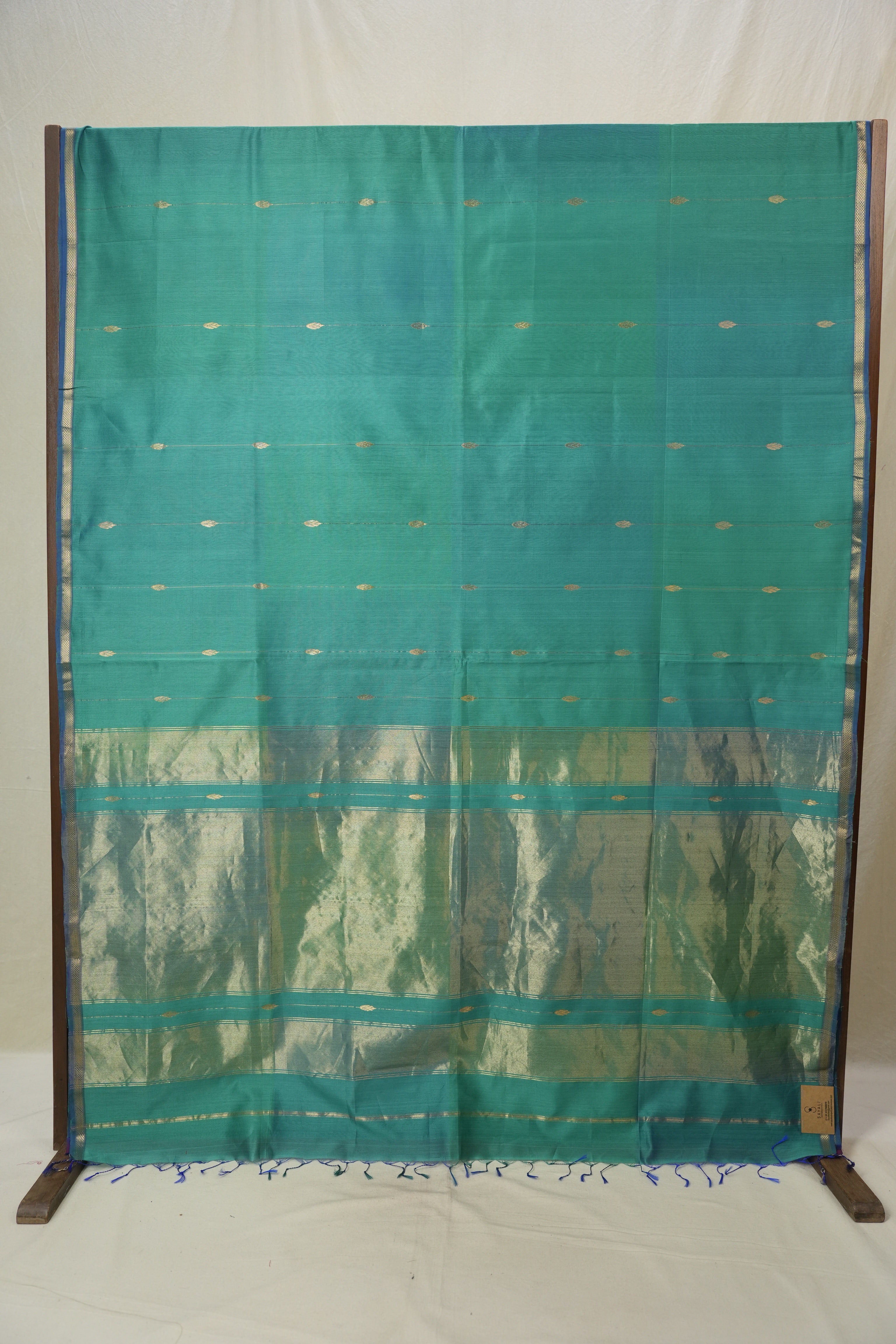 Green Maheshwari Saree - SRGMS1158
