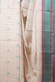 Cream Kanjeevaram Silk Saree-SRCKSS583