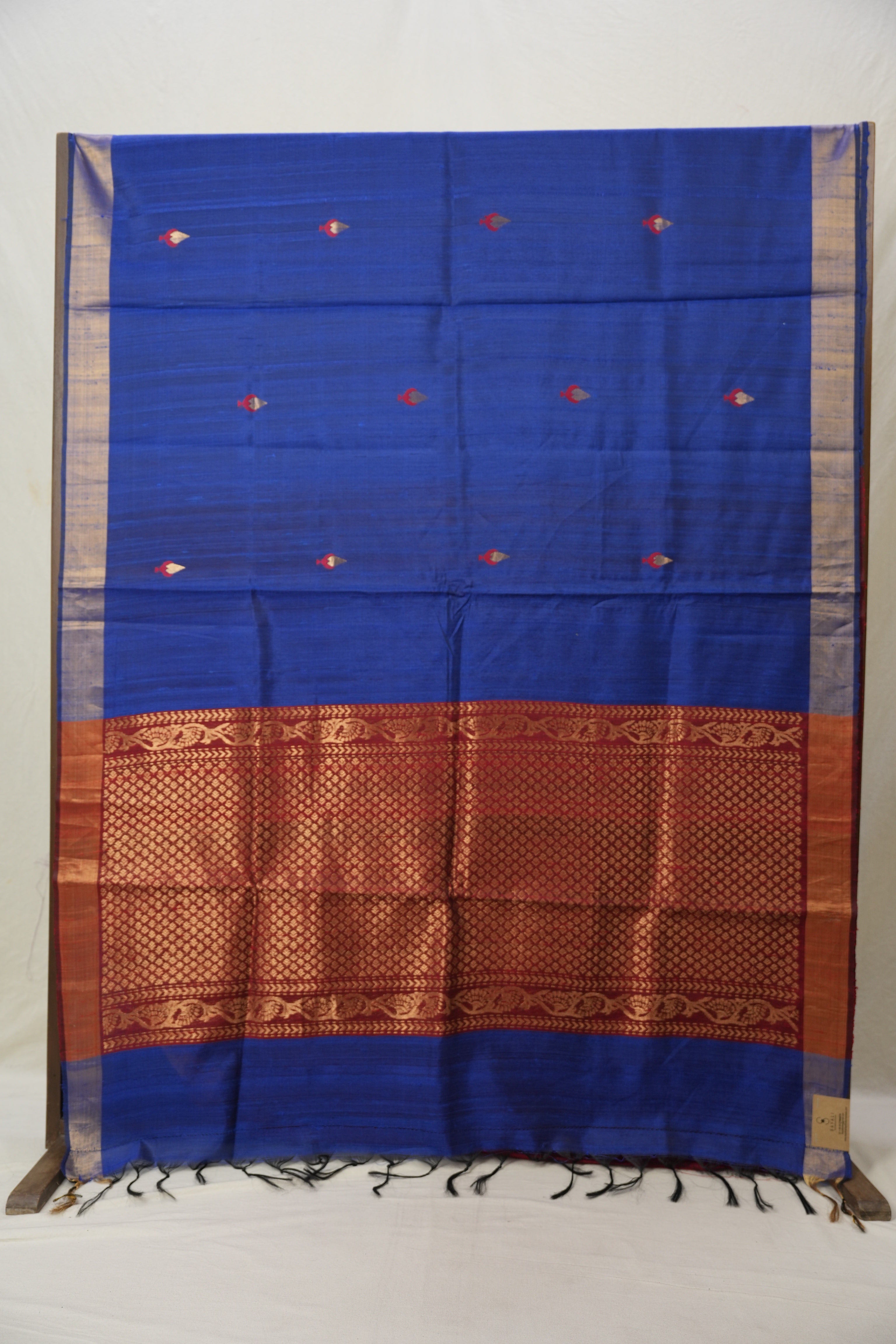 Blue Raw Silk Saree - SRBRSS826