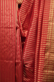 Red Cotton Silk Paithani Saree - SRRCSPS04