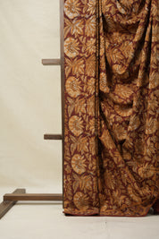 Orange Maroon HBP Cotton Saree - SROMCS3160