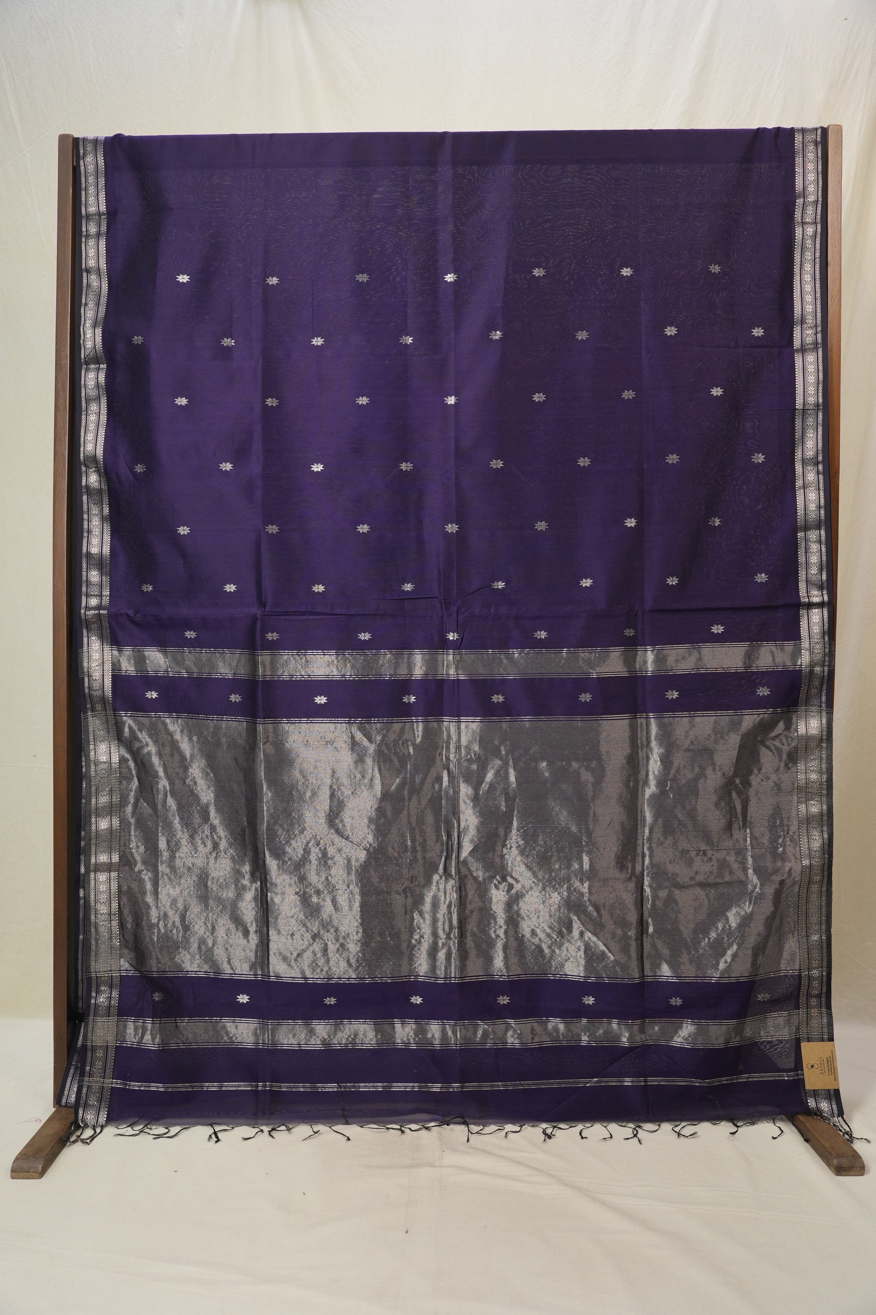Purple Maheshwari Saree - SRPMS1142