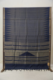 Blue Raw Silk Saree - SRBRSS787
