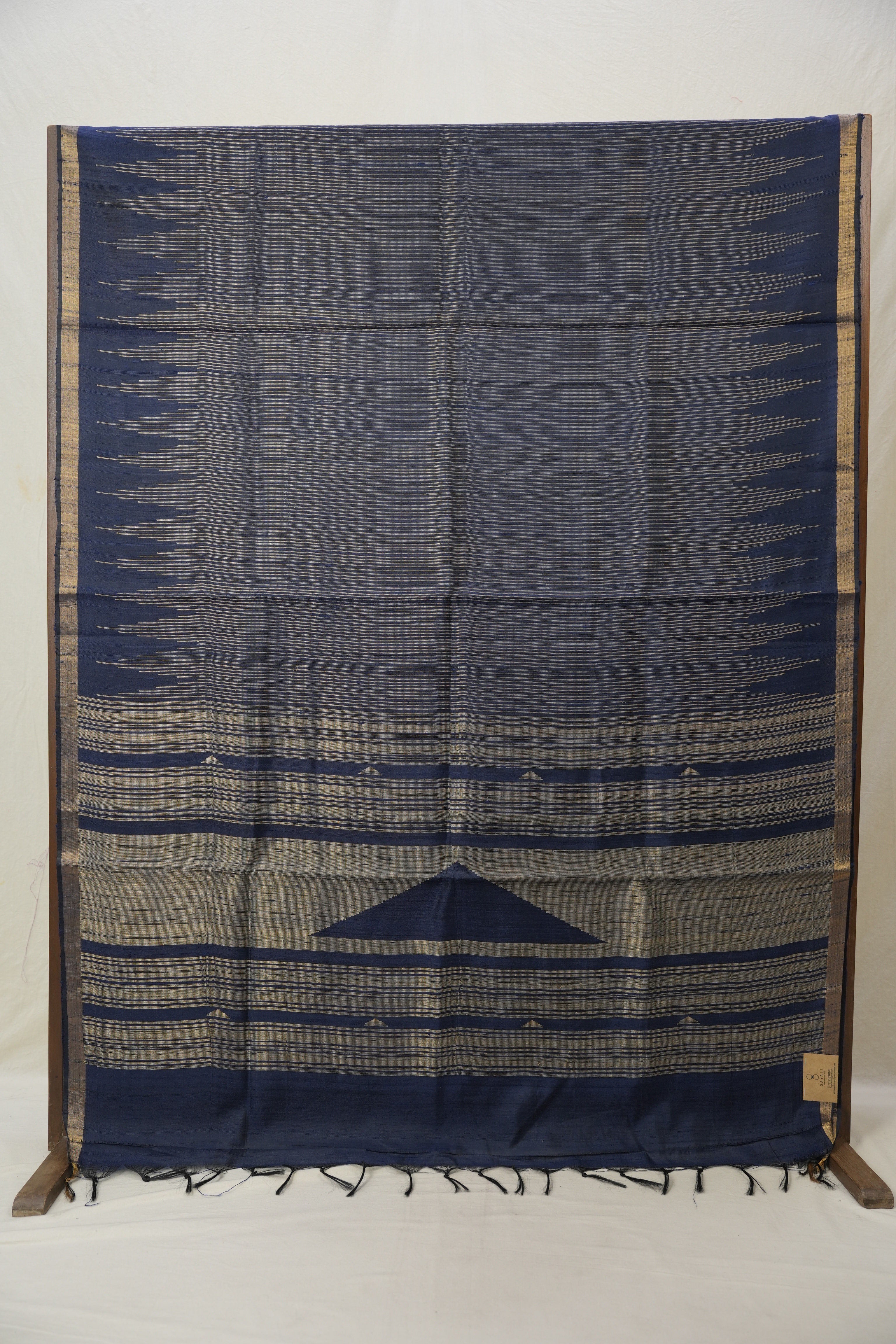 Blue Raw Silk Saree - SRBRSS787