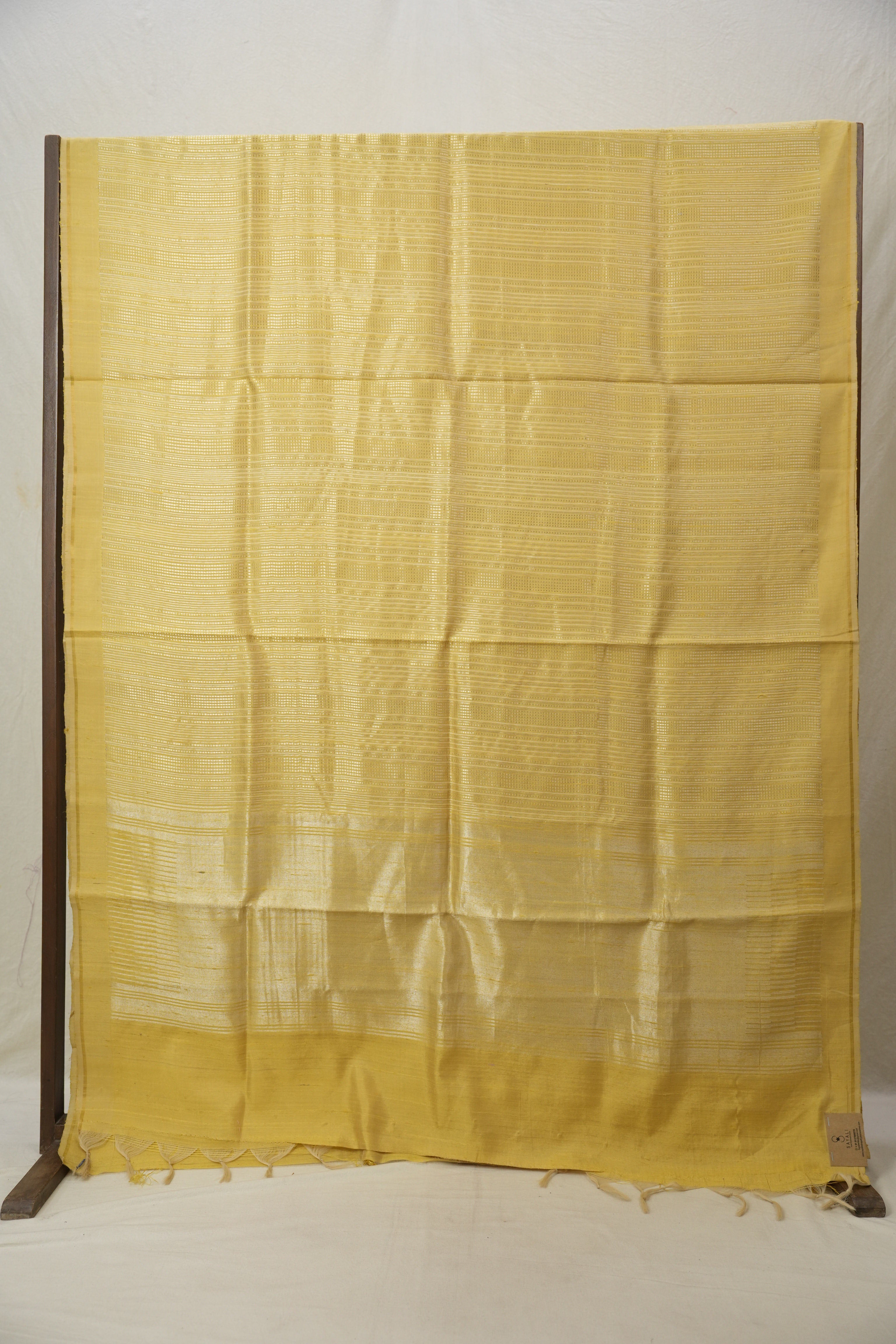 Lemon Yellow Raw Silk Saree - SRLYRSS913