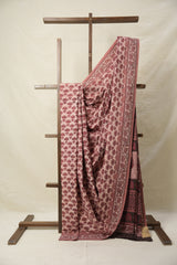 Dusty Pink HBP Cotton Saree - SRDPCS3158