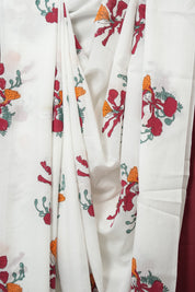 White HBP Signature Cotton Saree - SRWSCS32