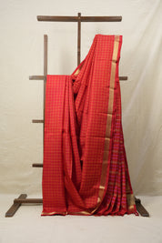 Red Kanjeevaram Silk Saree-SRRKSS384