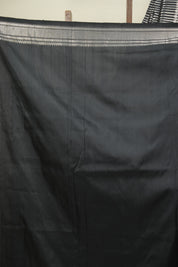 Black Cotton Silk Paithani Saree - SRBCSPS05