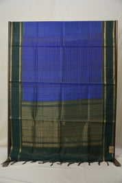 Blue Raw Silk Saree - SRBRSS915