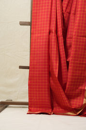Red Kanjeevaram Silk Saree-SRRKSS384