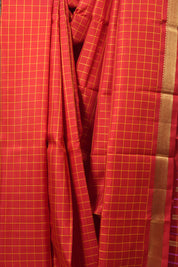 Red Kanjeevaram Silk Saree-SRRKSS384