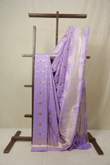 Lavender Banarasi Silk Saree - SRLBSS917