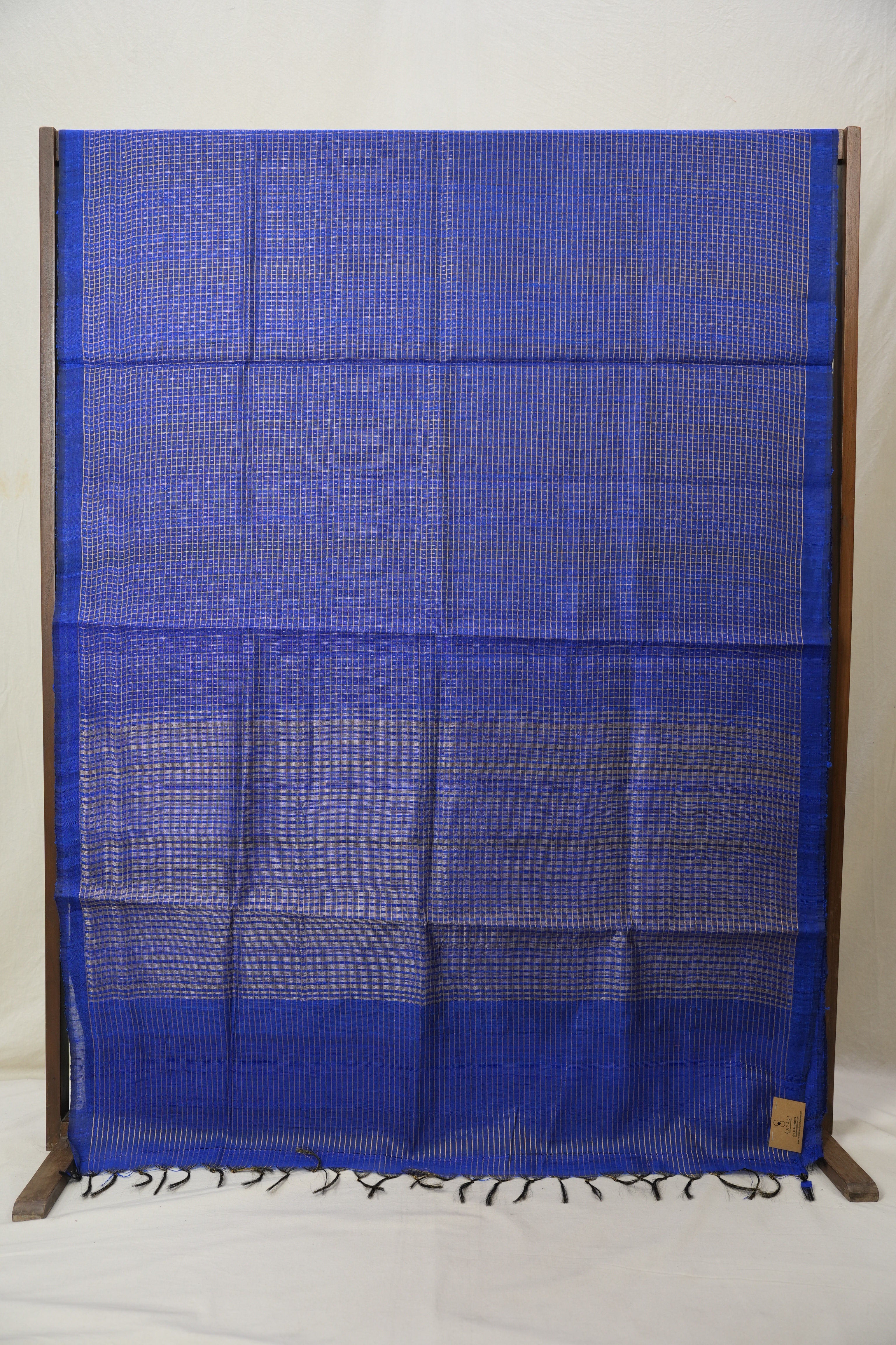 Blue Raw Silk Saree - SRBRSS853