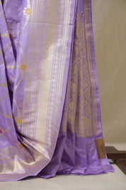 Lavender Banarasi Silk Saree - SRLBSS917