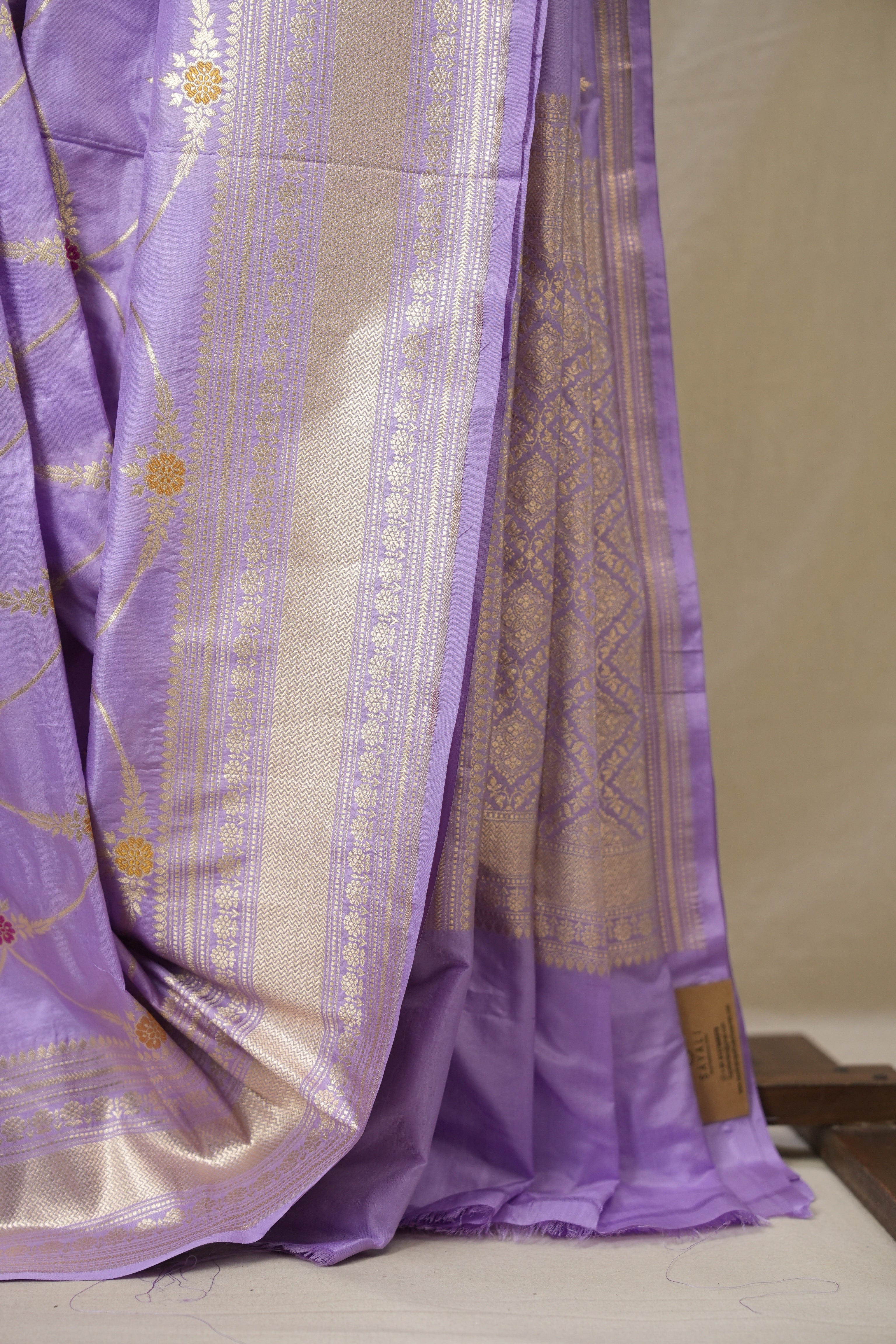 Lavender Banarasi Silk Saree - SRLBSS917