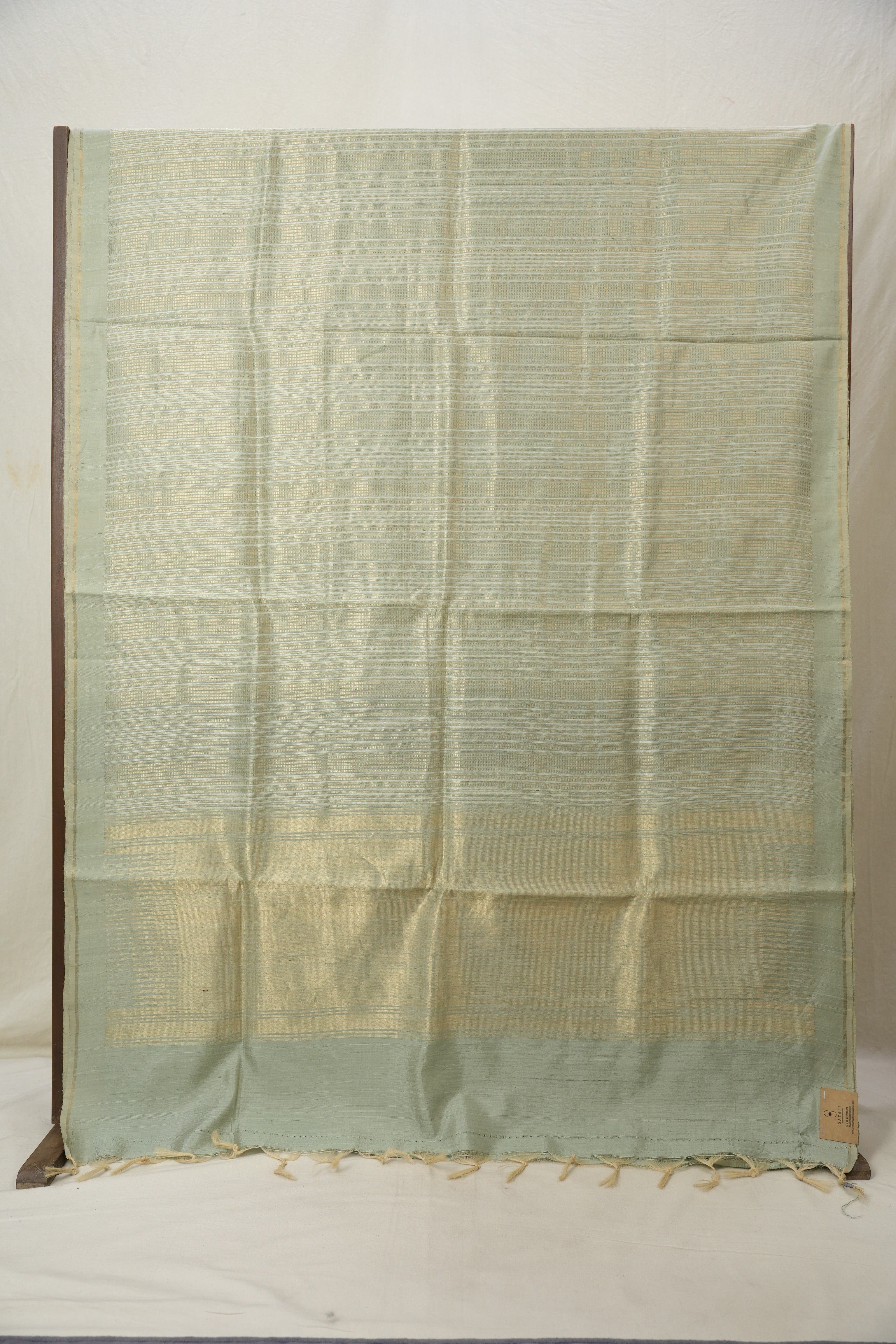 Mint Green Raw Silk Saree - SRMGRSS914