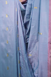 Lilac Cotton Silk Paithani Saree - SRLCSPS03