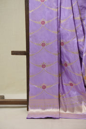 Lavender Banarasi Silk Saree - SRLBSS917