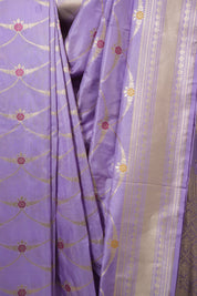 Lavender Banarasi Silk Saree - SRLBSS917