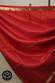 Red Kanjeevaram Silk Saree-SRRKSS384