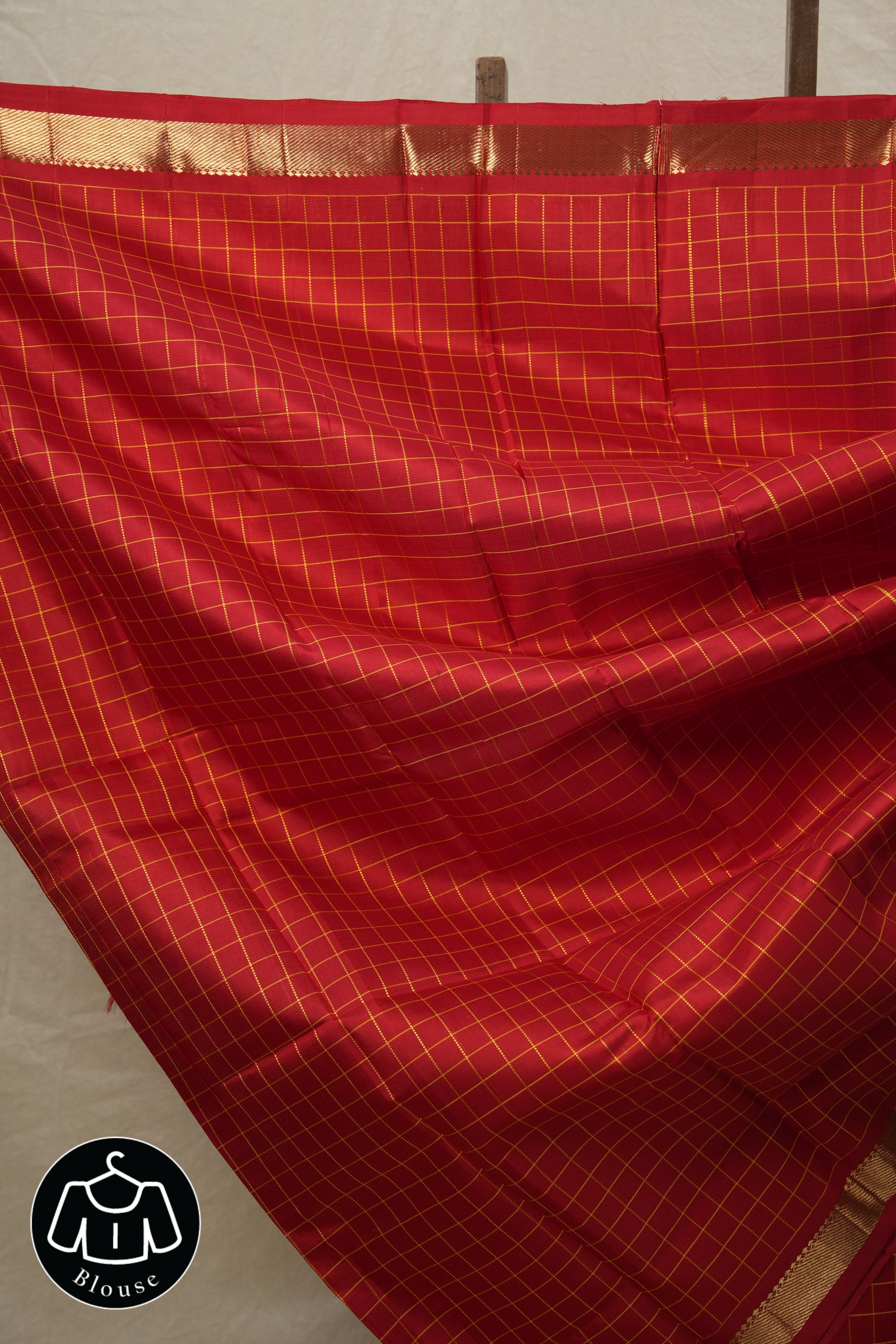 Red Kanjeevaram Silk Saree-SRRKSS384