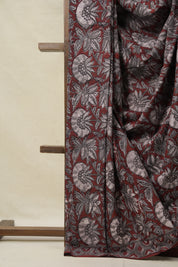 Ash Grey HBP Cotton Saree - SRAGCS3159