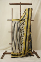 Brown HBP Kota Doria Saree - SRBKDS259