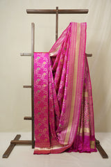 Pink Banarasi Silk Saree - SRPBSS918