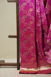 Pink Banarasi Silk Saree - SRPBSS918