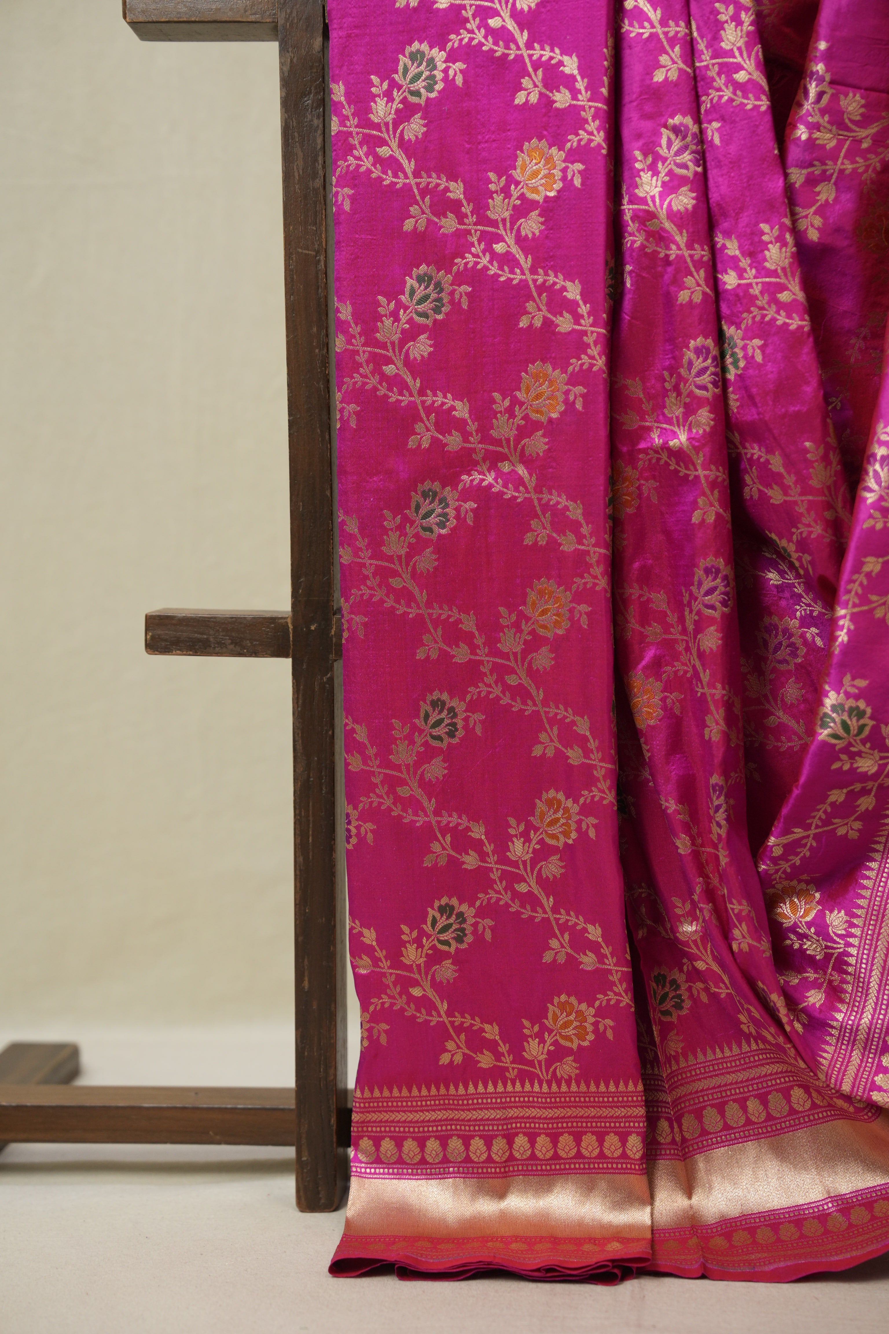 Pink Banarasi Silk Saree - SRPBSS918