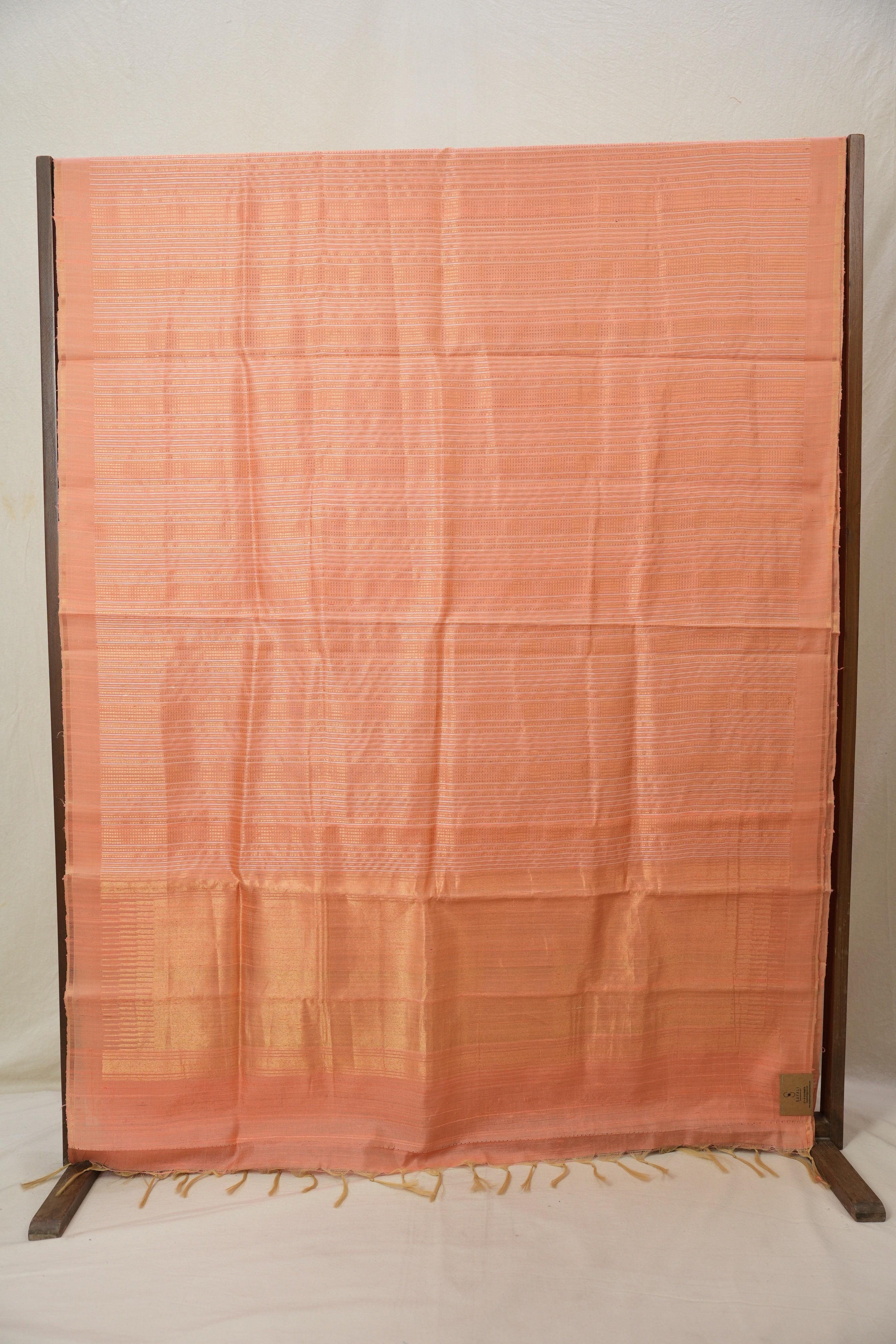 Peach Raw Silk Saree - SRPRSS908