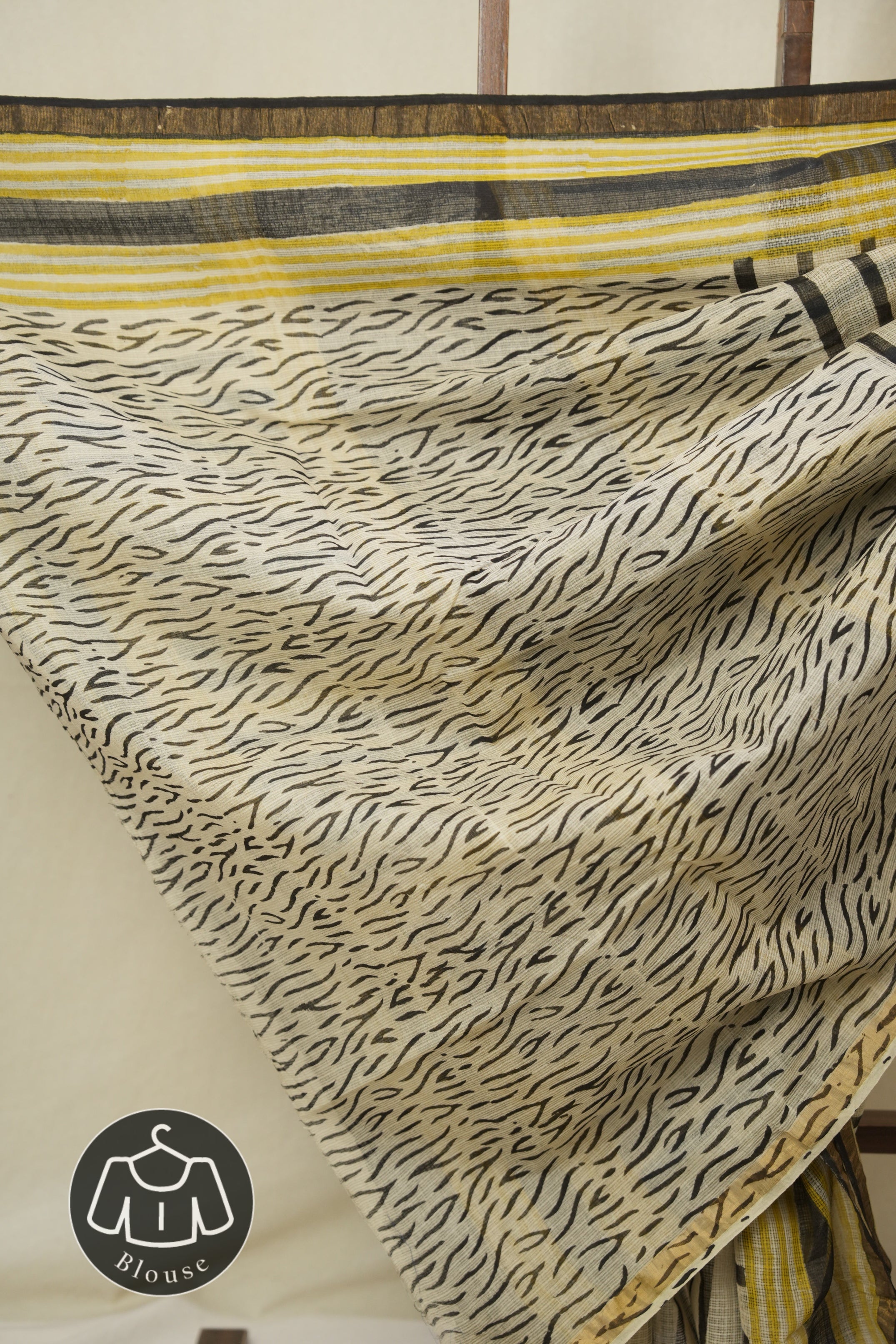 Brown HBP Kota Doria Saree - SRBKDS259