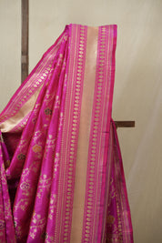 Pink Banarasi Silk Saree - SRPBSS918