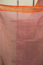 Brick Red Cotton Tissue Paithani Saree - SRBRCSPS02