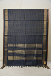 Peacock Blue Raw Silk Saree - SRPBRSS891