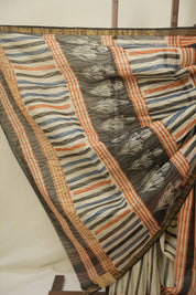 Cream HBP Kota Doria Saree - SRCKDS260