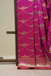 Pink Banarasi Silk Saree - SRPBSS914
