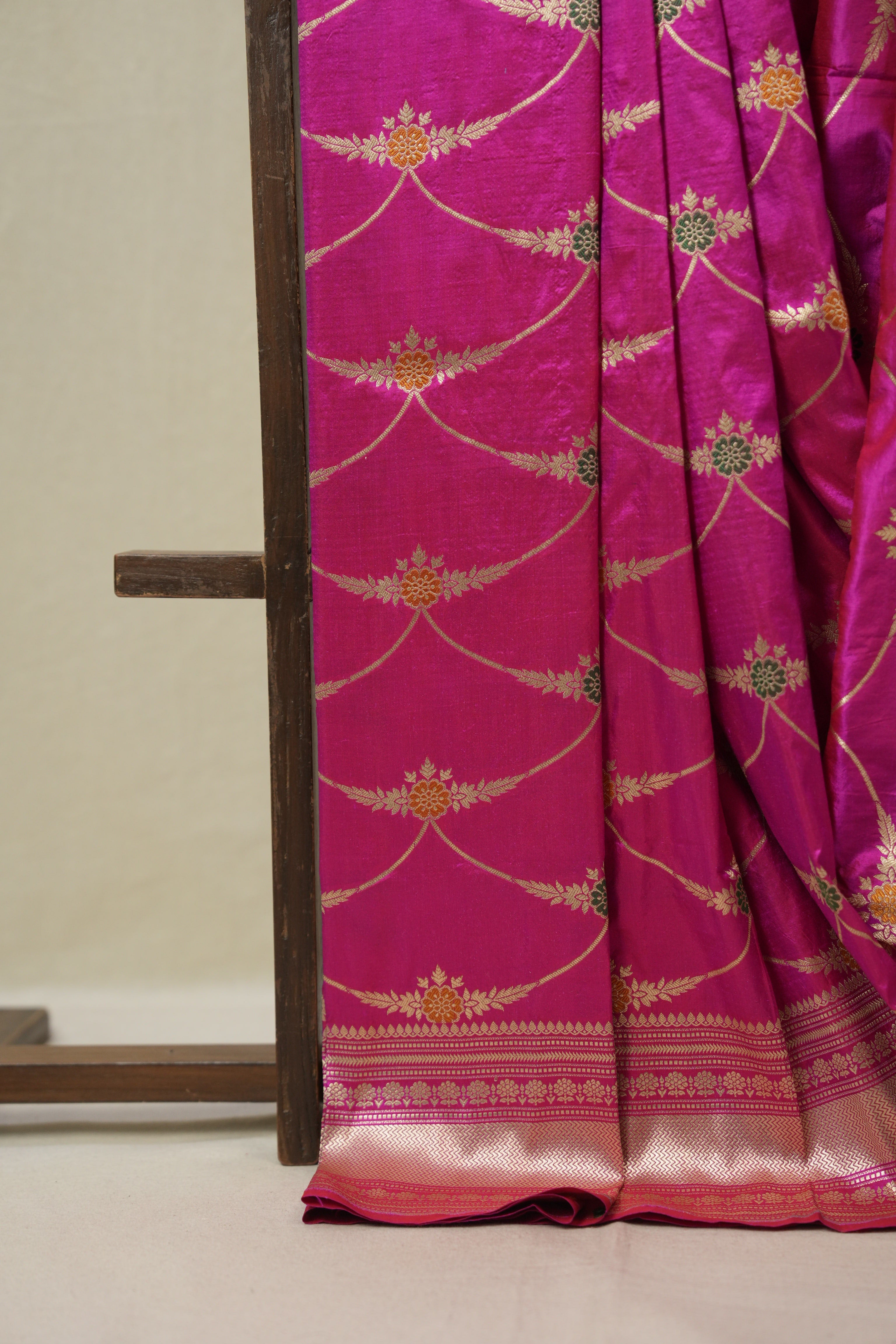 Pink Banarasi Silk Saree - SRPBSS914