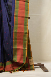 Navy Blue Kanjivaram Silk Saree - SRNBKSS952