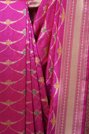 Pink Banarasi Silk Saree - SRPBSS914