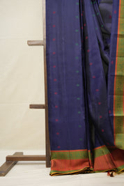 Navy Blue Kanjivaram Silk Saree - SRNBKSS952