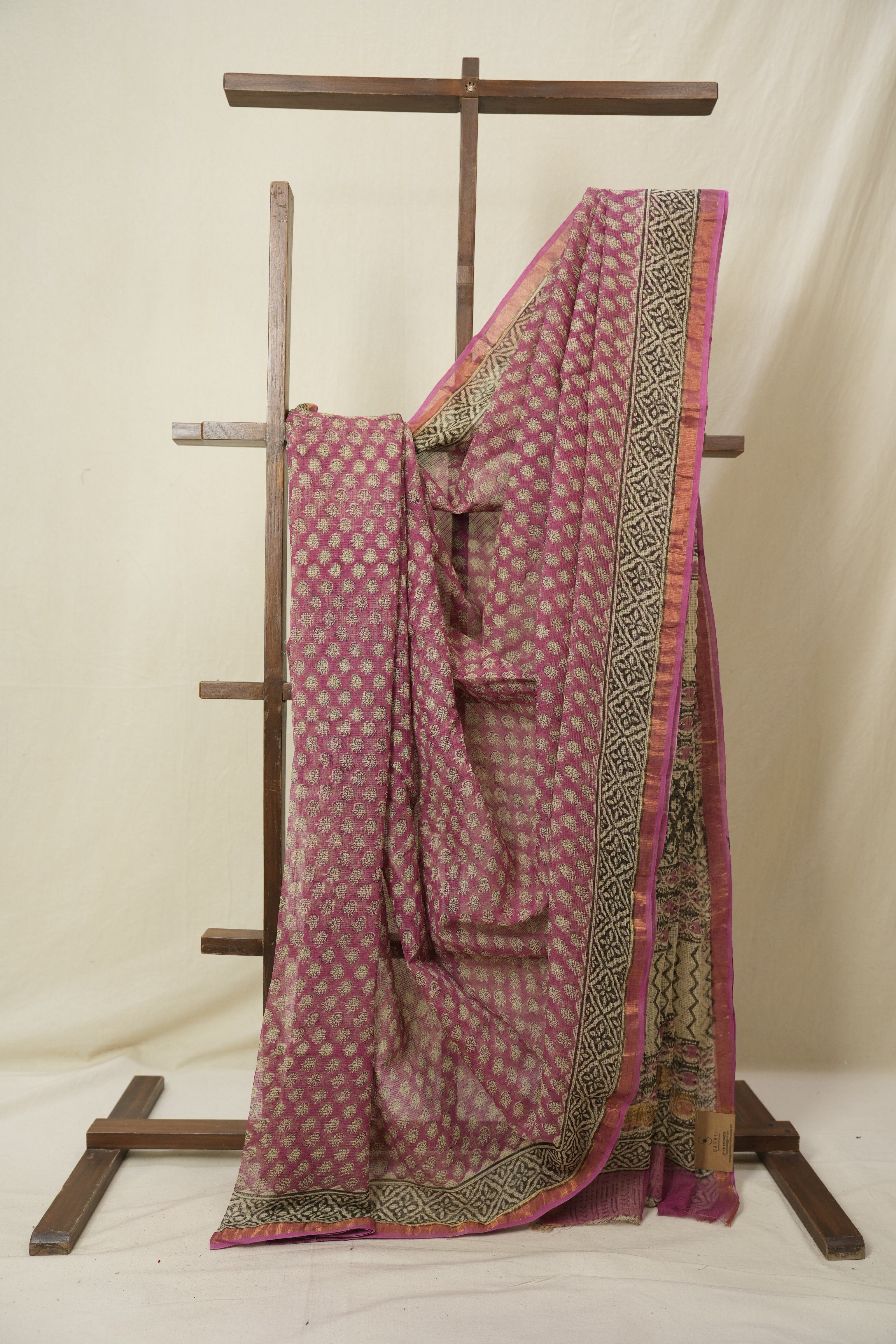 Pink HBP Kota Doria Saree - SRPKDS261