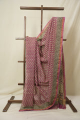 Pink HBP Kota Doria Saree - SRPKDS261