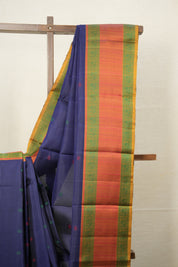 Navy Blue Kanjivaram Silk Saree - SRNBKSS952