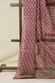 Pink HBP Kota Doria Saree - SRPKDS261
