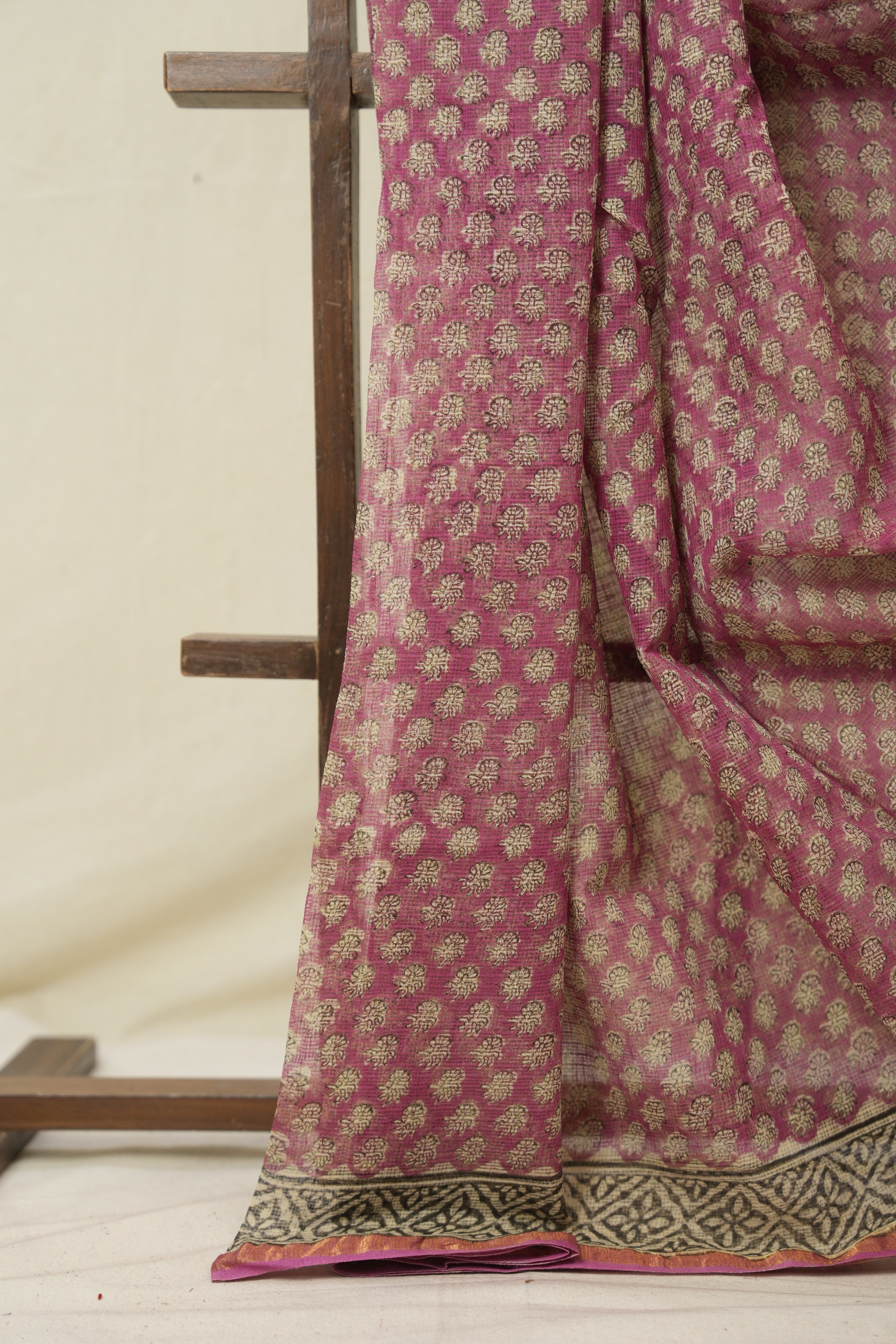 Pink HBP Kota Doria Saree - SRPKDS261