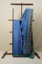 Blue Kanjeevaram Silk Saree-SRBKSS282